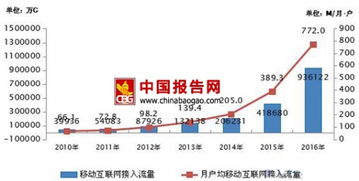 2016年中國(guó)移動(dòng)互聯(lián)網(wǎng)流量消費(fèi)激增123.7% 數(shù)字洪流下的時(shí)代變革